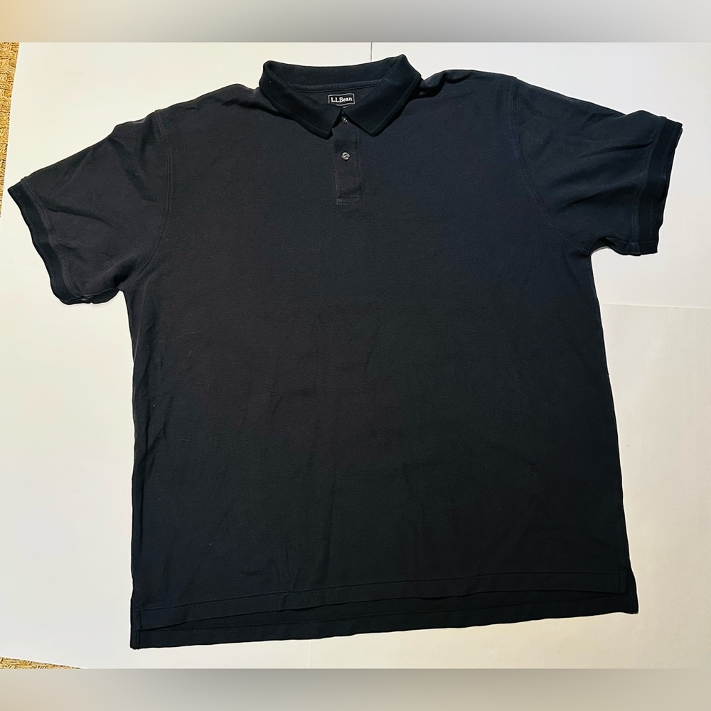 L.L. Bean Men's Premium Double L® Polo, Banded Short-Sleeve Without Pocket